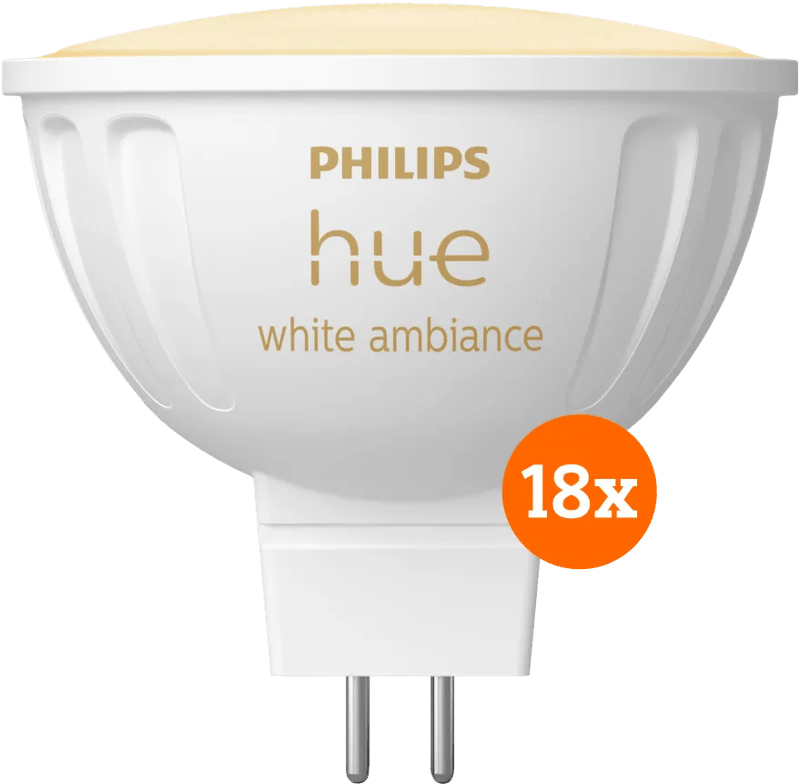 Philips Hue spot White Ambiance MR16 18-pack