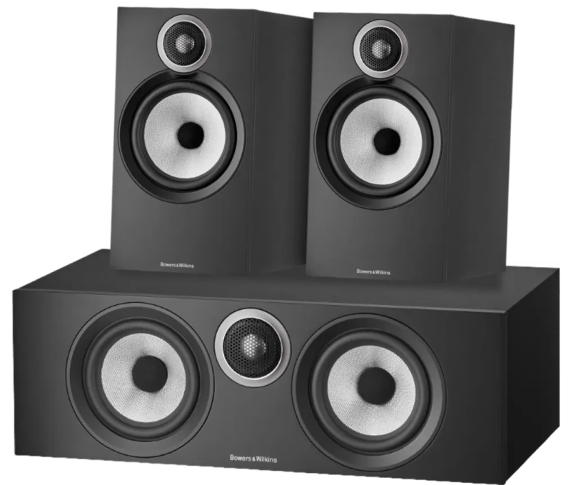 Bowers & Wilkins HTM6 S3 + 606 S3 (per paar) Zwart