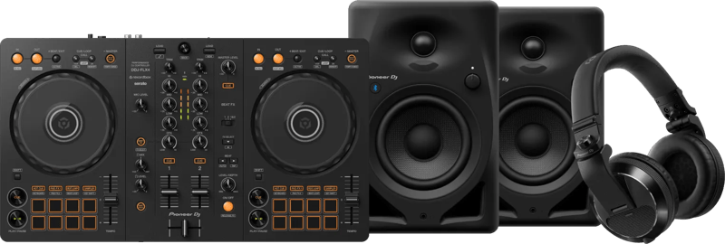 Pioneer DJ DDJ-FLX4 + Pioneer DJ HDJ-X7 Zwart + Pioneer DJ DM-40D-BT Zwart