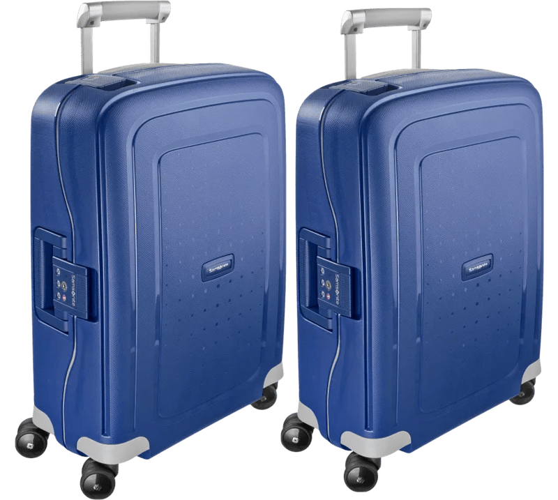 Samsonite S’Cure Spinner 55cm Dark Blue Duo Kofferset