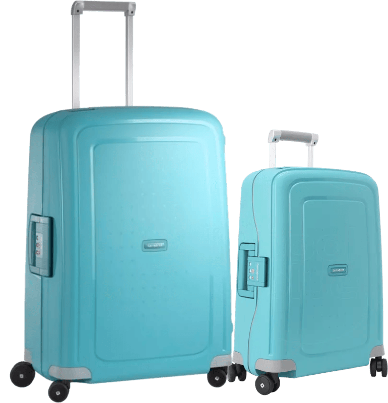 Samsonite S’cure Spinner 55+69cm Aqua Blue Kofferset