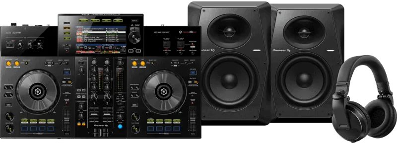 Pioneer DJ XDJ-RR + Pioneer DJ HDJ-X5 Zwart + Pioneer VM70 (per paar)