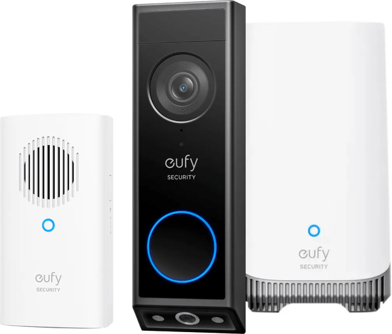 Anker eufy Video Doorbell E340 + Chime + HomeBase 3
