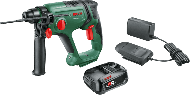 Bosch UniversalHammer 18V + POWER FOR ALL 18V 2,5 Ah Accu Set