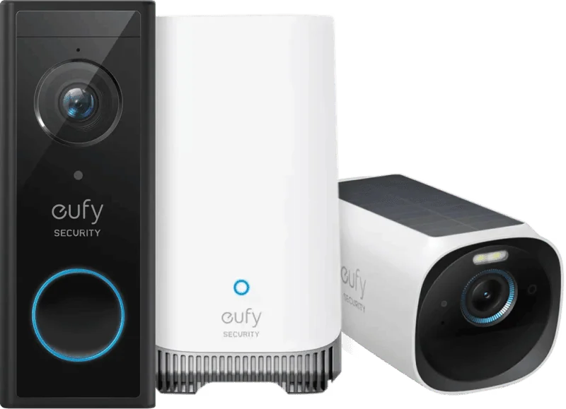 Eufycam 3 + Eufy Video Doorbell E340 + Homebase 3