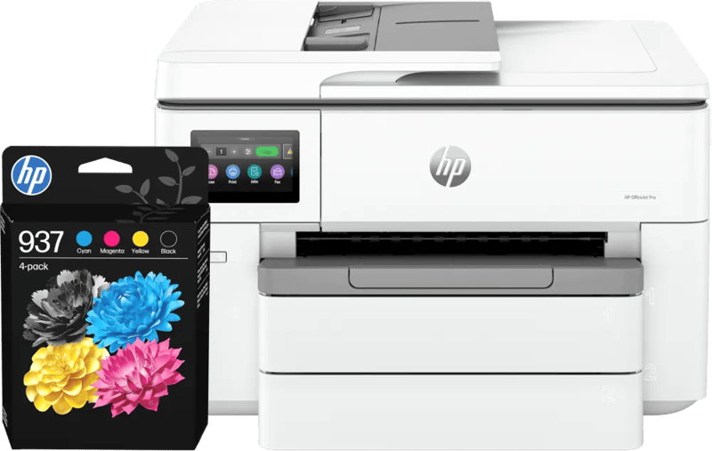 HP OfficeJet Pro 9730e + 1 set extra cartridges