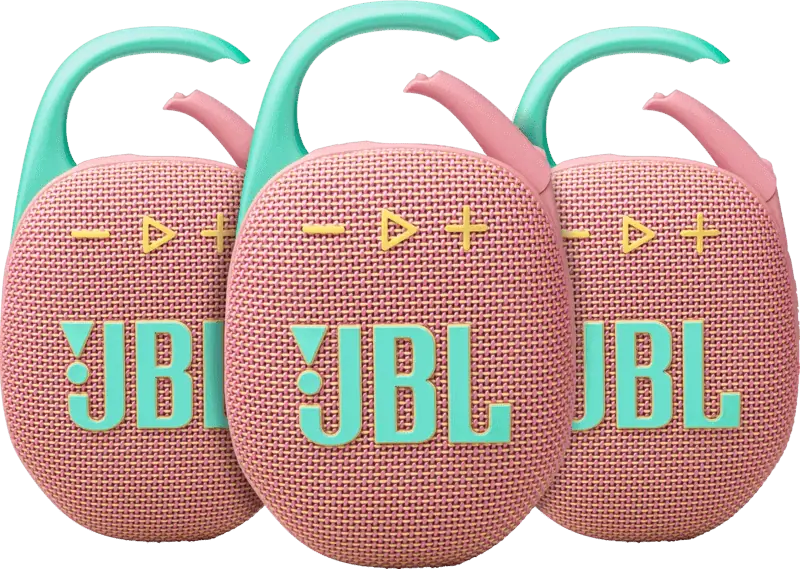 JBL Clip 5 Roze 3-pack