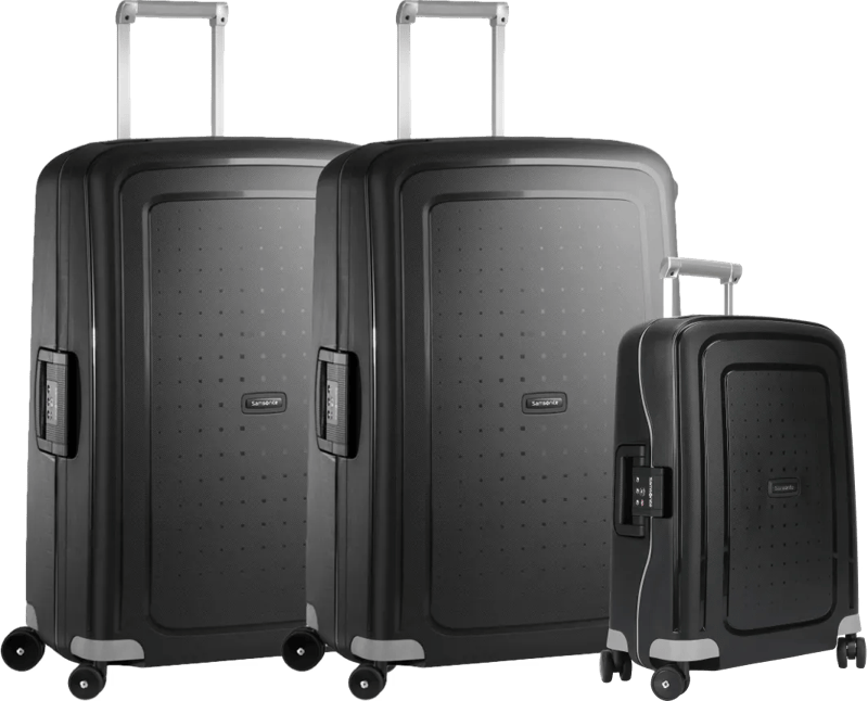 Samsonite S'Cure Spinner 75+75+55cm Black