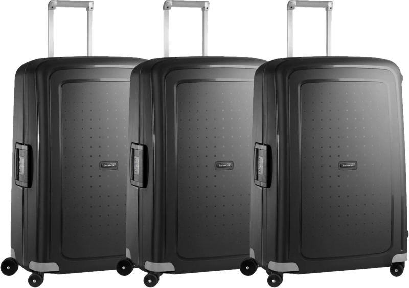 Samsonite S'Cure Spinner 75cm Black Triple Kofferset