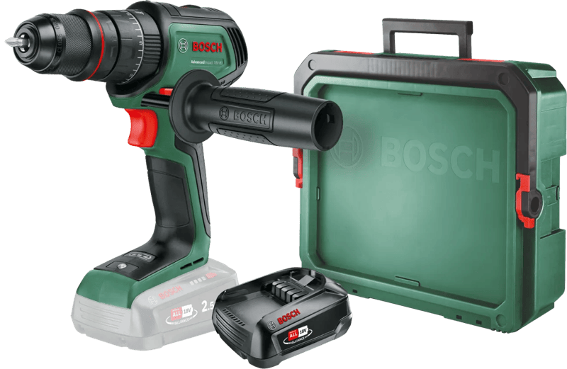 Bosch AdvancedImpact 18V-80 + 2.5 Ah accu (1x) + SystemBox S