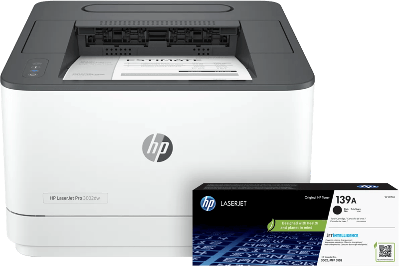 HP LaserJet Pro 3002dw + 1 extra zwarte toner