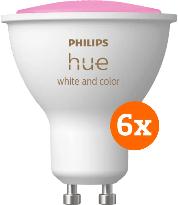 Philips Hue White and Color GU10 6-pack