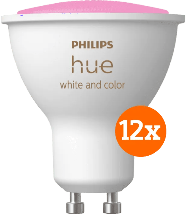 Philips Hue White and Color GU10 12-pack