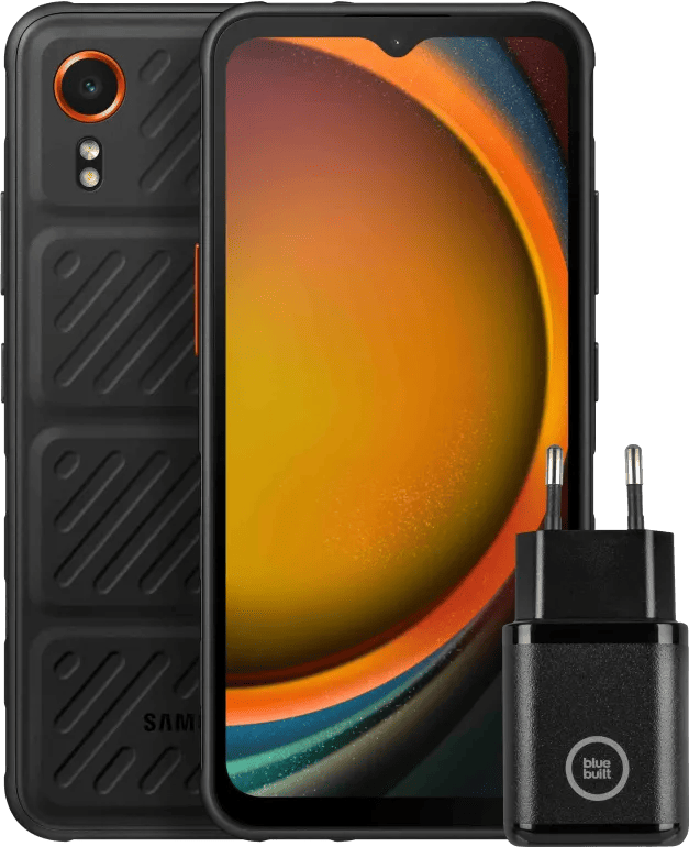 Samsung Galaxy Xcover 7 128GB Zwart 5G Enterprise Edition + Samsung Oplader 25W Zwart