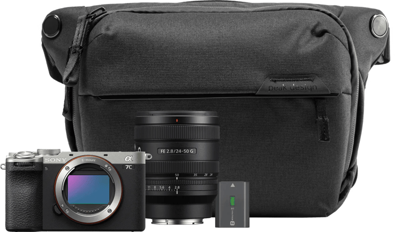 Sony A7C II Zilver Travel Kit
