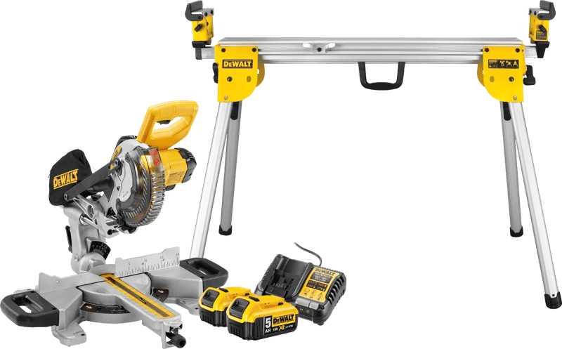 DeWalt DCS365N-XJ 5,0 Ah Accu (2x) Starterspakket + DeWalt DE7033-XJ