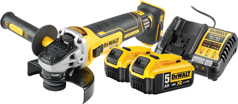 DeWalt DCG405NT-XJ 5,0 Ah Accu (2x) Starterspakket
