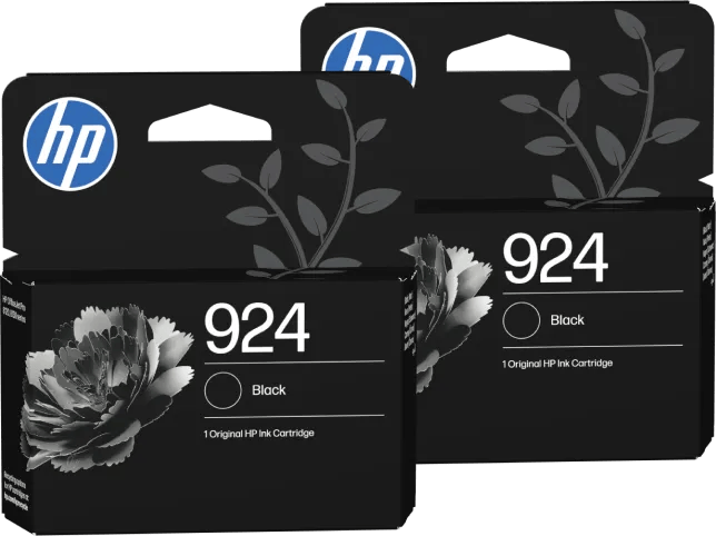 HP 924 Cartridge Zwart Duo Pack