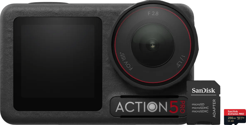 DJI Osmo Action 5 Pro + 256 GB Geheugenkaart