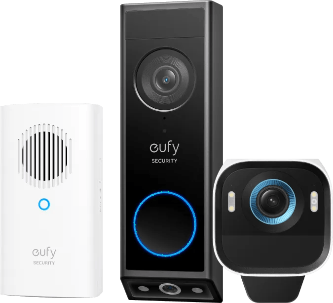 Anker eufyCam S3 Pro Duo Pack + Video Doorbell E340 + Chime