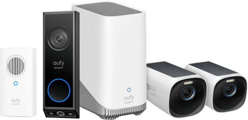 Anker eufyCam 3 Duo Pack + Video Doorbell E340 + Chime