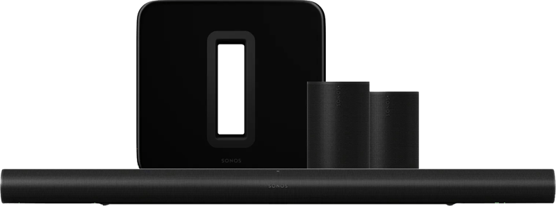 Sonos Arc Ultra + Era 100 Home Cinema Set Zwart
