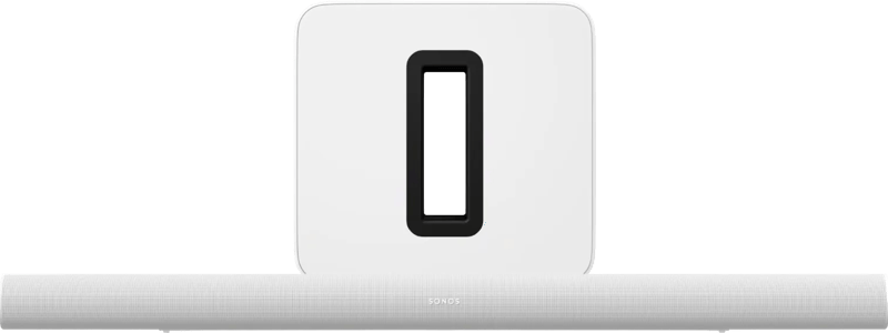 Sonos Arc Ultra + Sonos Sub 4 Wit