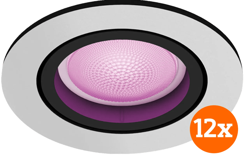 Philips Hue Centura inbouwspot White and Color – rond – Aluminium – 12-pack