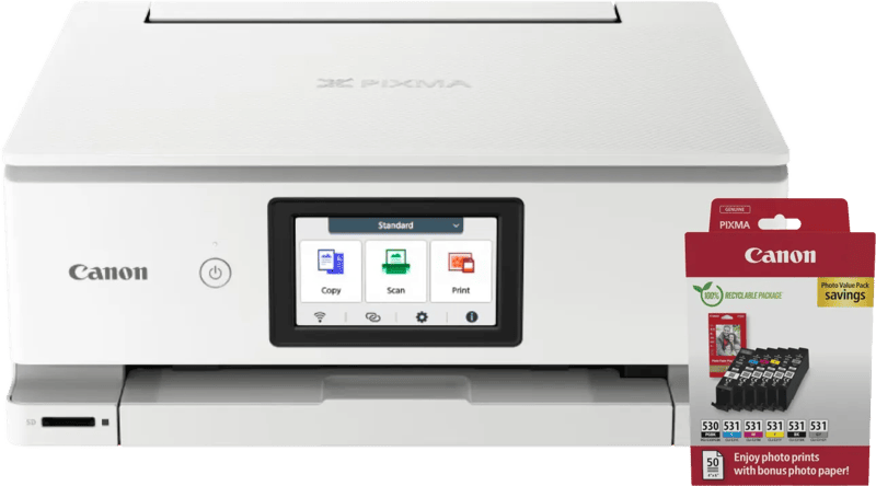 Canon PIXMA TS8751 + 1 set extra cartridges + fotopapier