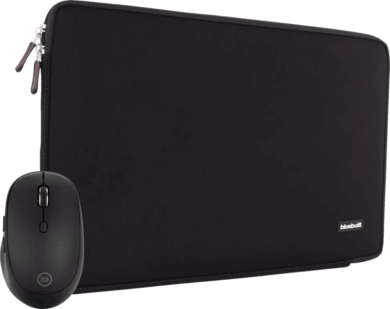 BlueBuilt Laptophoes voor Apple MacBook Pro 16 inch Zwart + Tradendum Muis