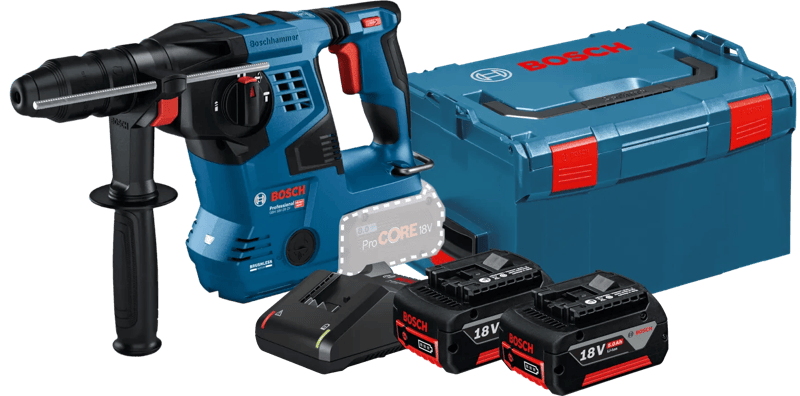 Bosch Professional GBH 18V-22 5,0 Ah GBA Accu (2x) Starterspakket