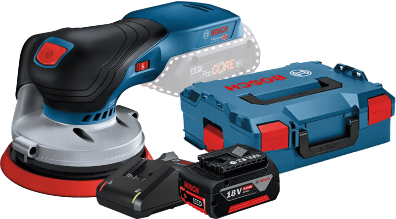 Bosch Professional GEX 18V-125 5,0 Ah GBA Accu Starterspakket