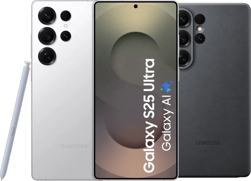 Samsung Galaxy S25 Ultra 256GB Wit 5G + Samsung Kindsuit Back Cover Zwart