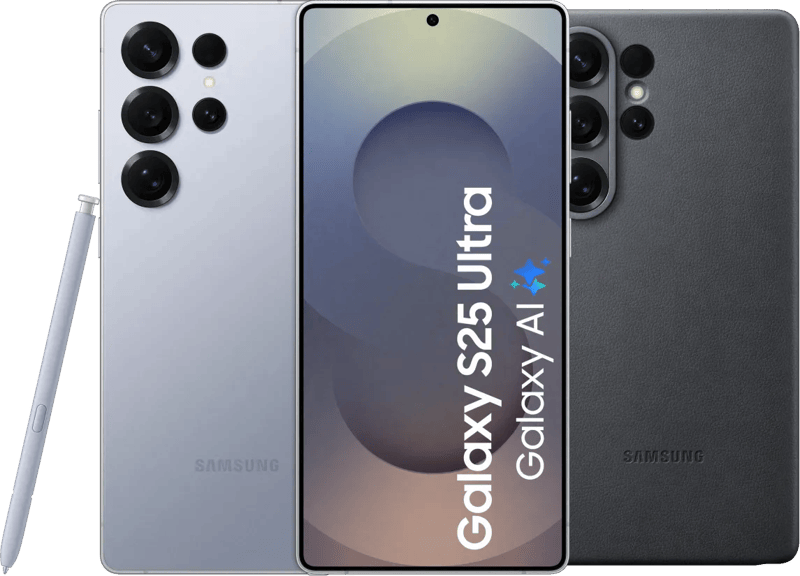 Samsung Galaxy S25 Ultra 256GB Zilver 5G + Samsung Kindsuit Back Cover Zwart