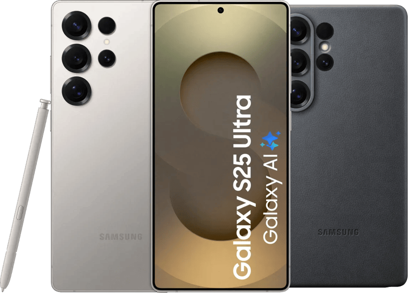 Samsung Galaxy S25 Ultra 256GB Grijs 5G + Samsung Kindsuit Back Cover Zwart