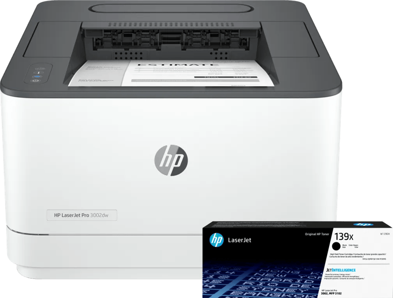 HP LaserJet Pro 3002dw + 1 extra zwarte XL toner