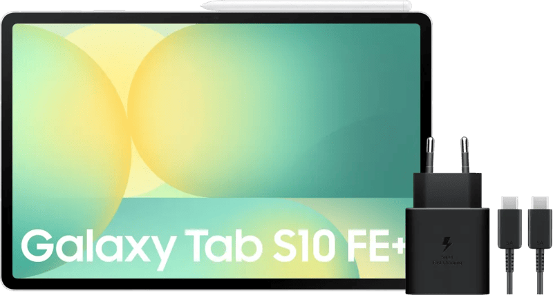 Samsung Galaxy Tab S10 FE Plus 13,1 inch 256GB Wifi Zilver + Oplaadpakket