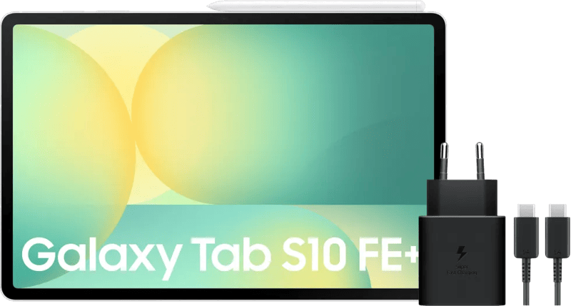 Samsung Galaxy Tab S10 FE Plus 13,1 inch 128GB Wifi Zilver + Oplaadpakket