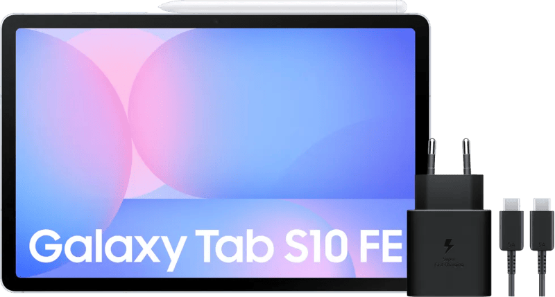 Samsung Galaxy Tab S10 FE 10,9 inch 128GB Wifi Lichtblauw + Oplaadpakket
