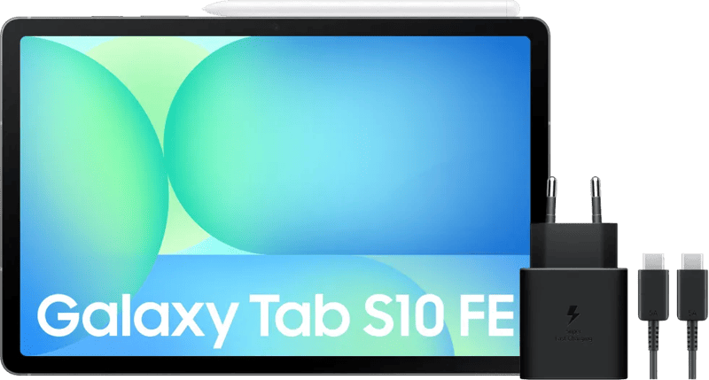 Samsung Galaxy Tab S10 FE 10,9 inch 128GB Wifi Grijs + Oplaadpakket
