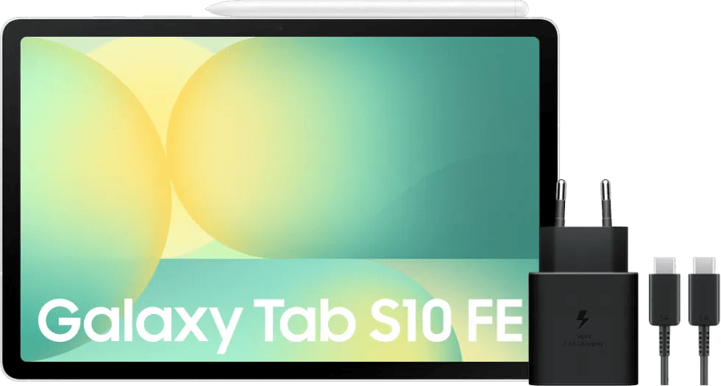 Samsung Galaxy Tab S10 FE 10,9 inch 128GB Wifi Zilver + Oplaadpakket