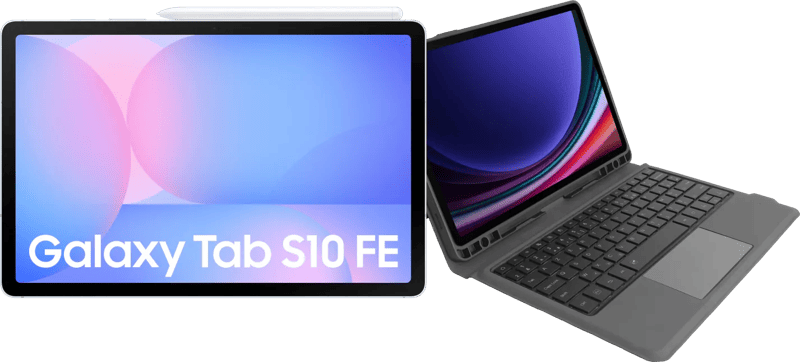 Samsung Galaxy Tab S10 FE 10,9 inch 256GB Wifi Lichtblauw + Toetsenbord Hoes AZERTY