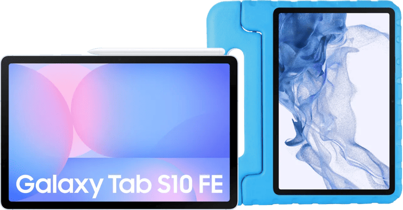 Samsung Galaxy Tab S10 FE 10,9 inch 256GB Wifi Lichtblauw + Just in Case Kids Cover Blauw