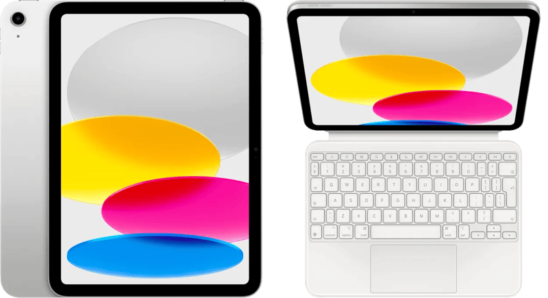 Apple iPad (2025) 11 inch 128GB Wifi Zilver + Apple Magic Keyboard Folio AZERTY Wit