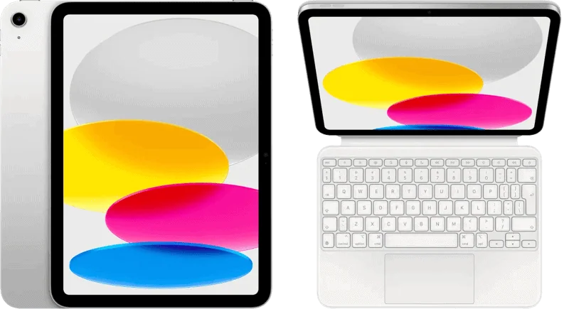 Apple iPad (2025) 11 inch 256GB Wifi Zilver + Apple Magic Keyboard Folio AZERTYWit