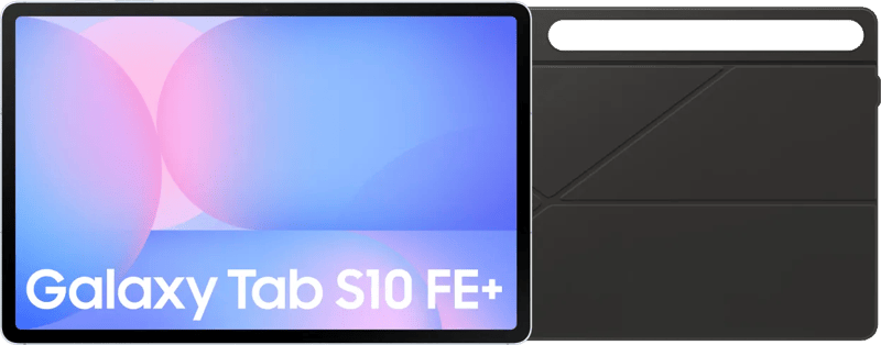 Samsung Galaxy Tab S10 FE Plus 13,1 inch 256GB Wifi Lichtblauw + Book Case Zwart