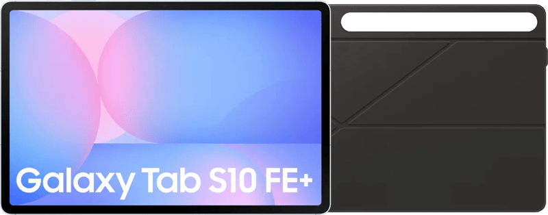 Samsung Galaxy Tab S10 FE Plus 13,1 inch 128GB Wifi Lichtblauw + Book Case Zwart