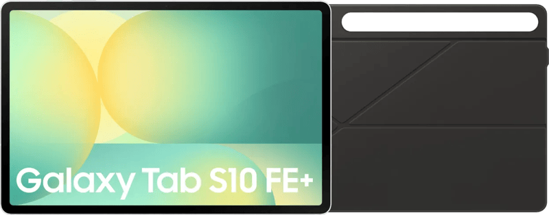 Samsung Galaxy Tab S10 FE Plus 13,1 inch 256GB Wifi Zilver + Book Case Zwart
