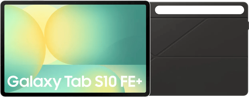 Samsung Galaxy Tab S10 FE Plus 13,1 inch 128GB Wifi Zilver + Book Case Zwart