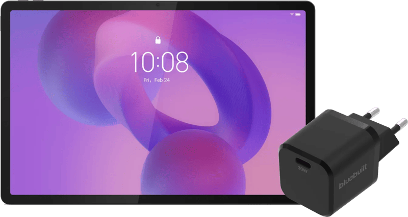 Lenovo Idea Tab Pro 12,7 inch 256GB Wifi Grijs + BlueBuilt Oplader
